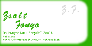 zsolt fonyo business card